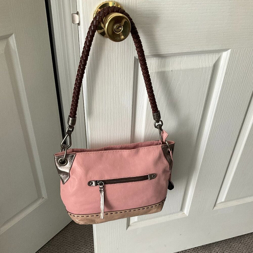 Sak shoulder bag NWOT pink, silver, beige, brown leather